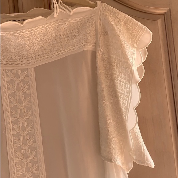 EUC Isabel Marant Étoile Flutter Sleeve Blouse - Picture 4 of 9